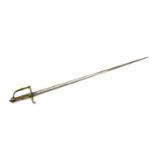 A brass hilted spadroon,