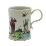 A large Worcester porcelain mug,