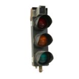 A set of traffic lights,