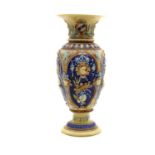 An Austrian Schutz Cilli majolica pottery vase,