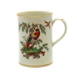 A large Worcester porcelain mug,