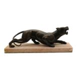 A bronze panther,