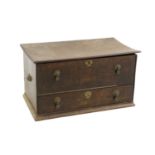 An oak mule chest