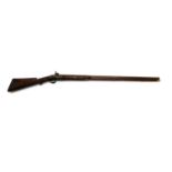 A single barrelled percussion shotgun by T. Botton,