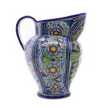 A Cantagalli majolica ewer,