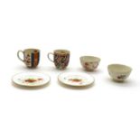 A Worcester porcelain 'Queen Charlotte' pattern teacup