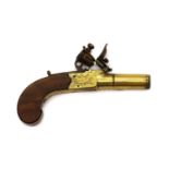 A boxlock flintlock pocket pistol by Robert Dugard