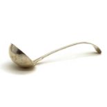 An Edwardian silver ladle,
