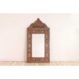 A mother-of-pearl inlaid mirror in the Damascus style,