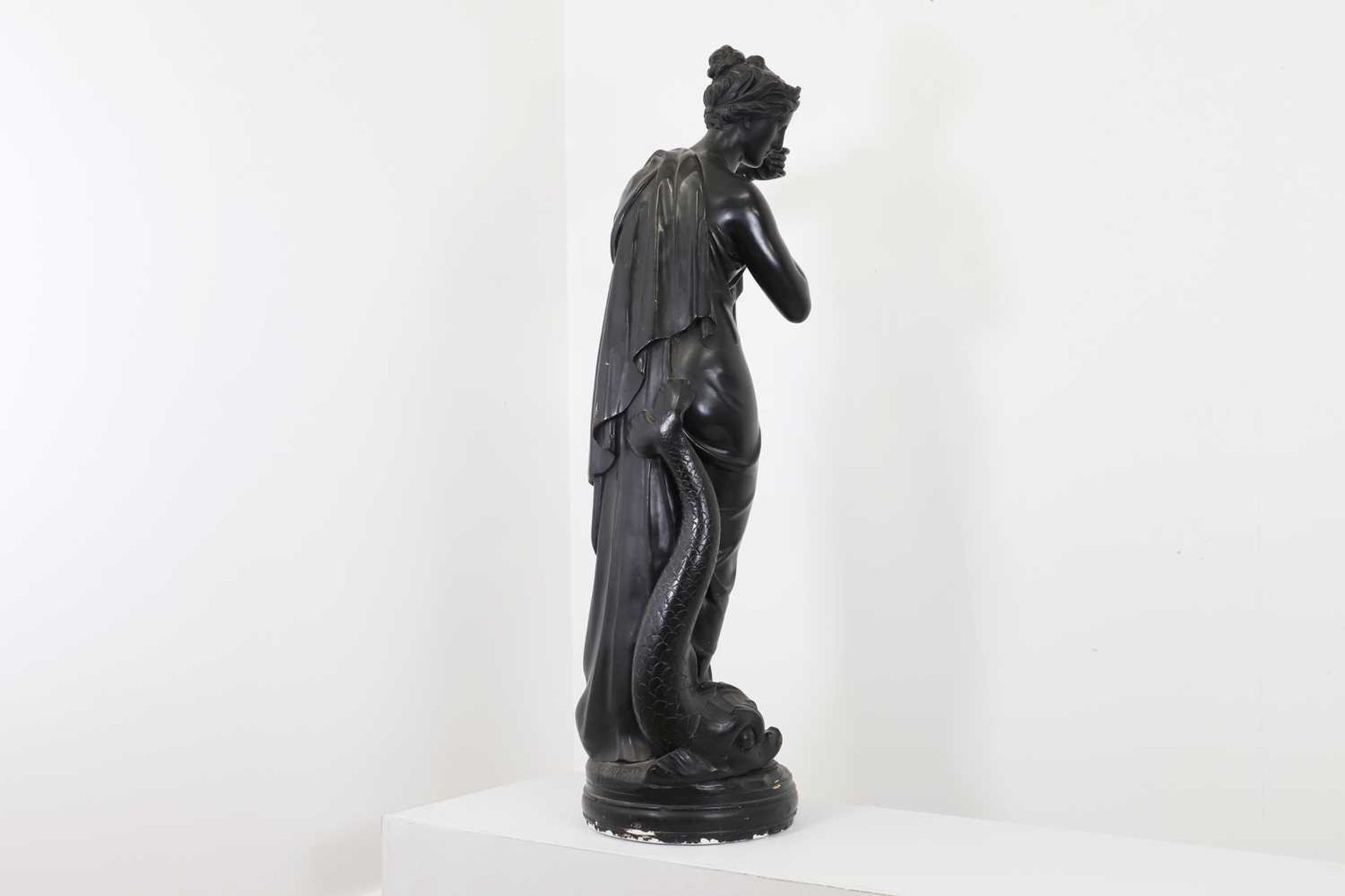 A Regency bronzed plaster figural lamp support by Humphrey Hopper, - Image 5 of 6