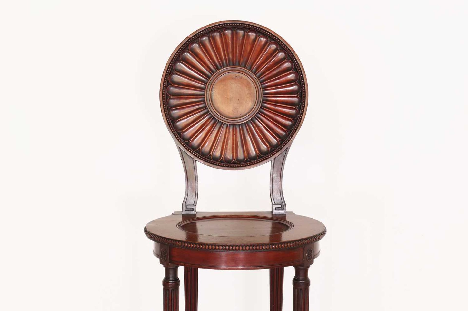 A George III mahogany hall chair by Thomas Chippendale, - Image 4 of 46