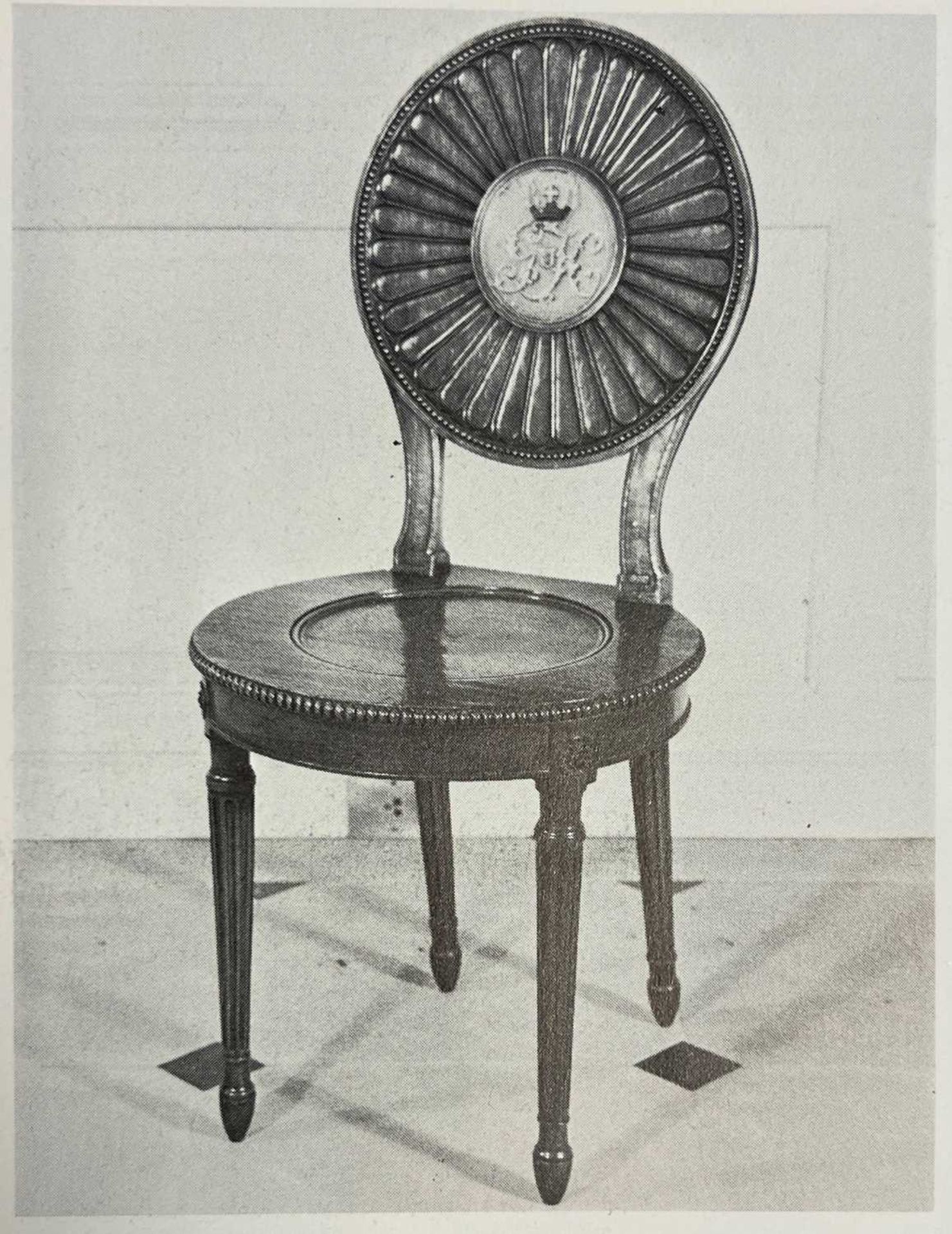 A George III mahogany hall chair by Thomas Chippendale, - Image 8 of 46