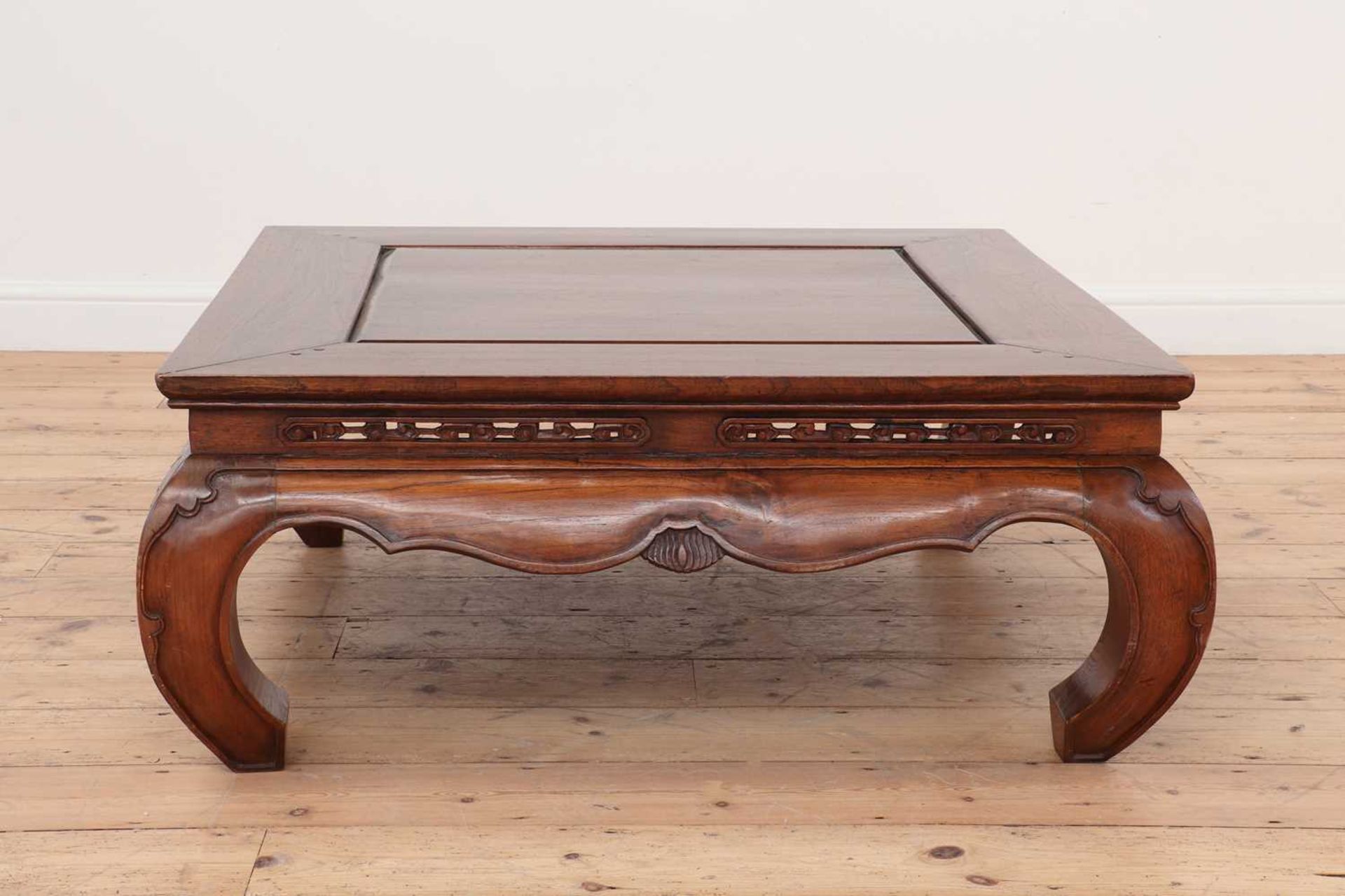 An elm low coffee table in the Chinese style, - Image 2 of 4