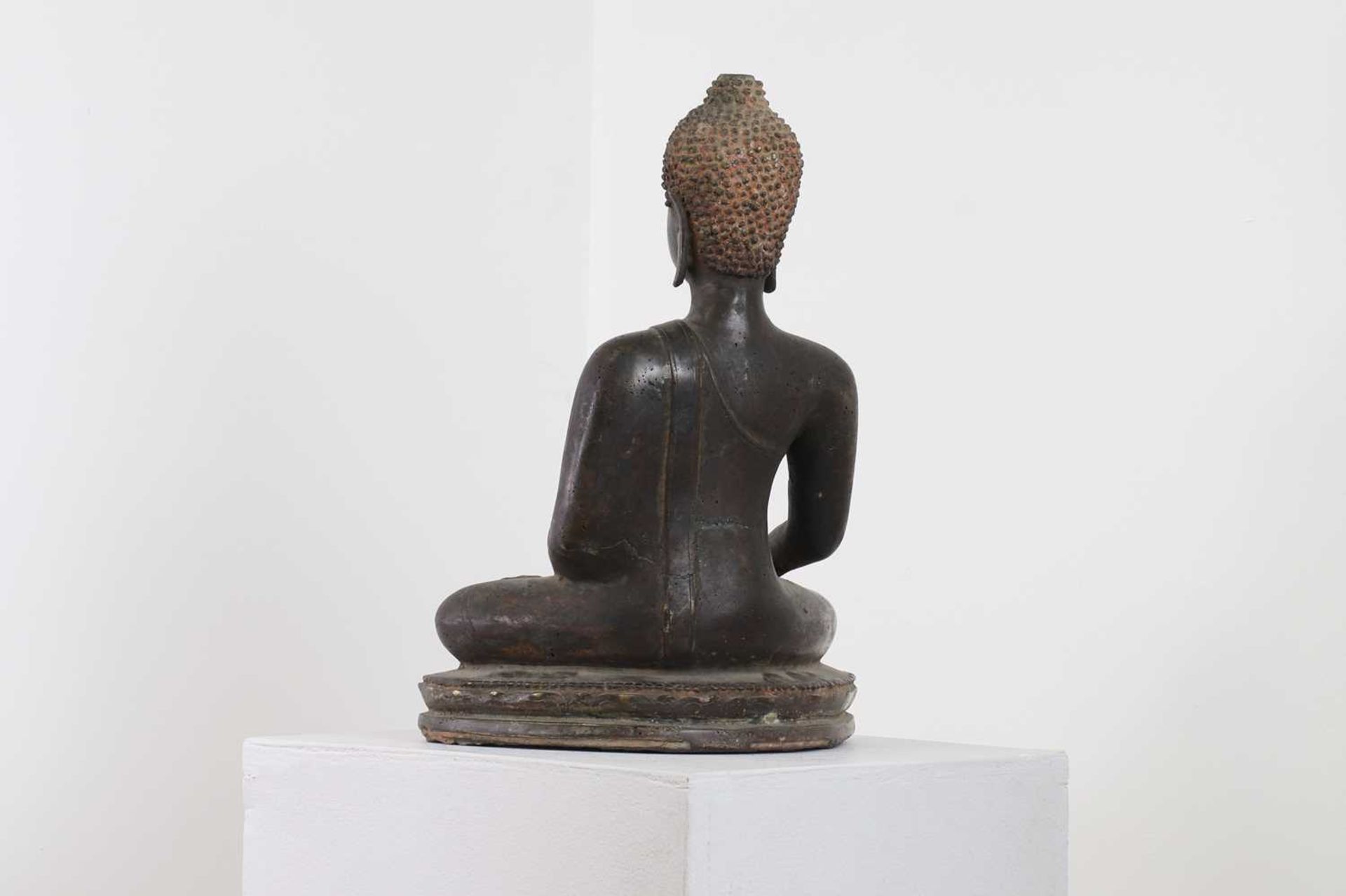 A bronze Sukhothai-style figure of Buddha Shakyamuni, - Image 4 of 18