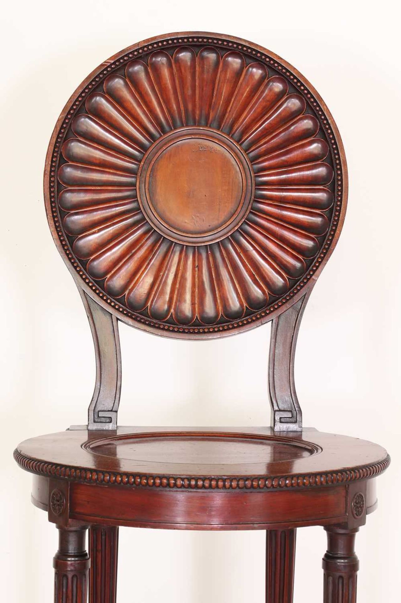 A George III mahogany hall chair by Thomas Chippendale, - Image 13 of 46