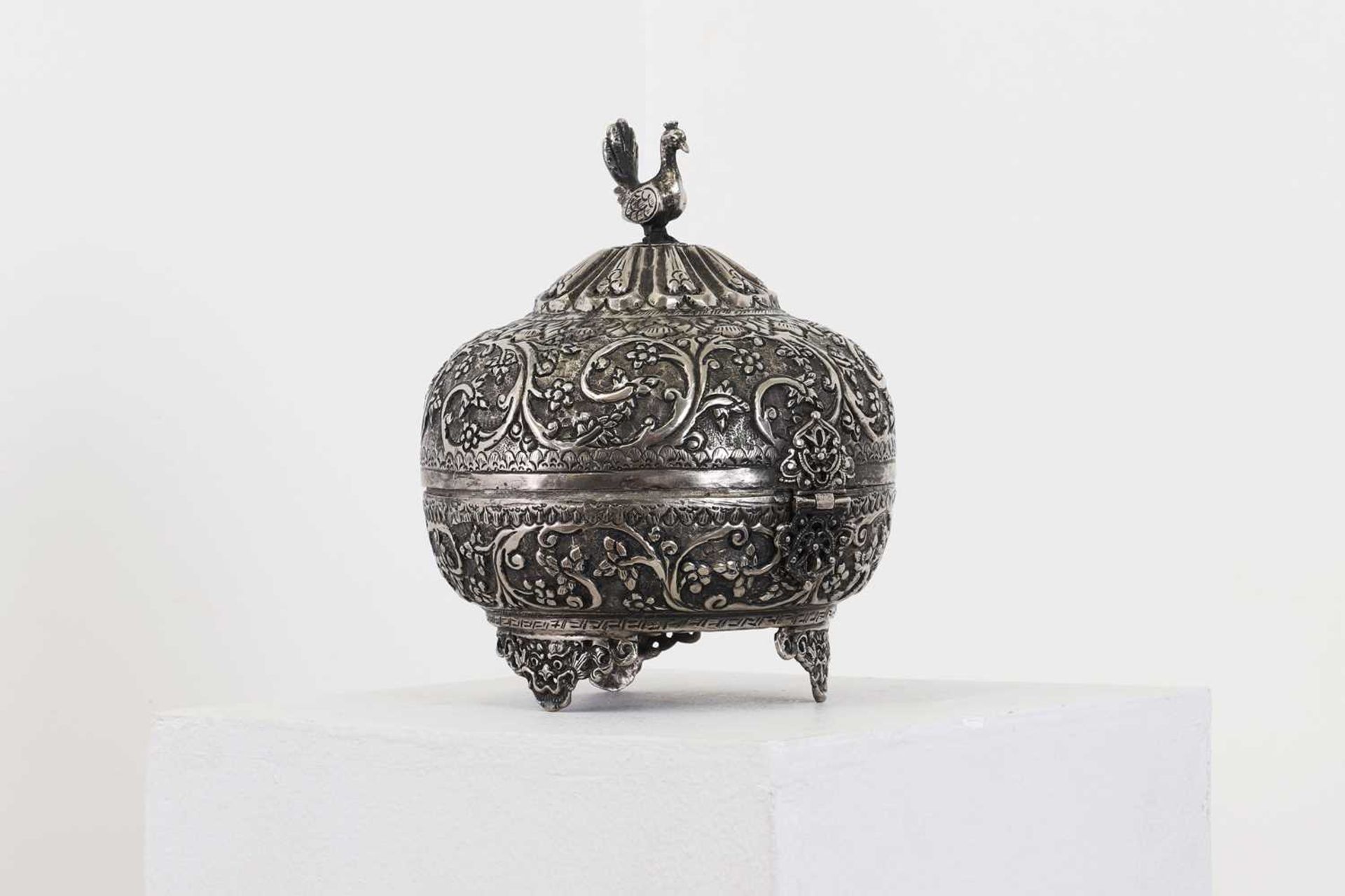 A silvered copper casket, - Image 3 of 6