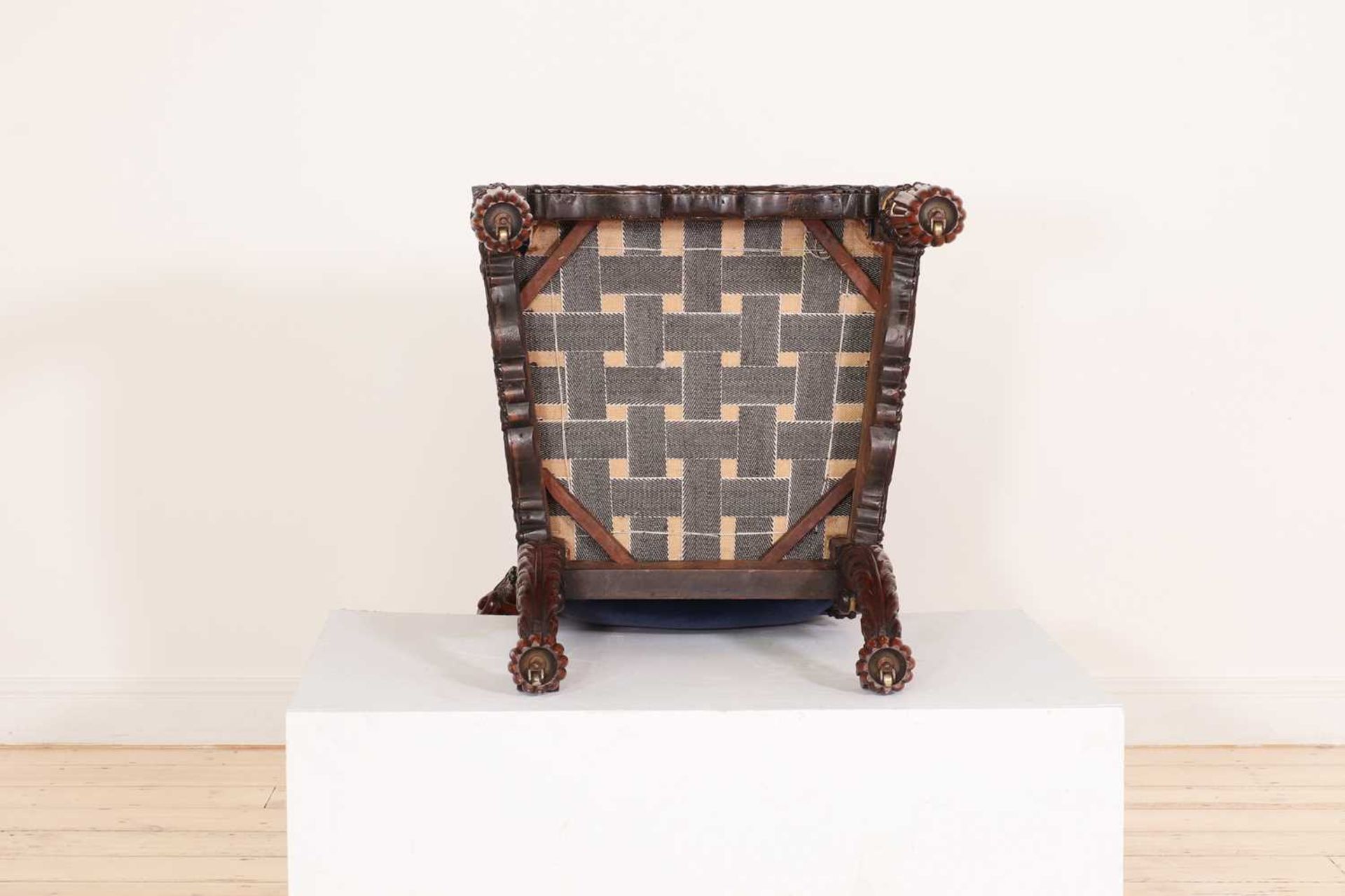 A Regency rosewood and parcel-gilt armchair, - Image 15 of 47
