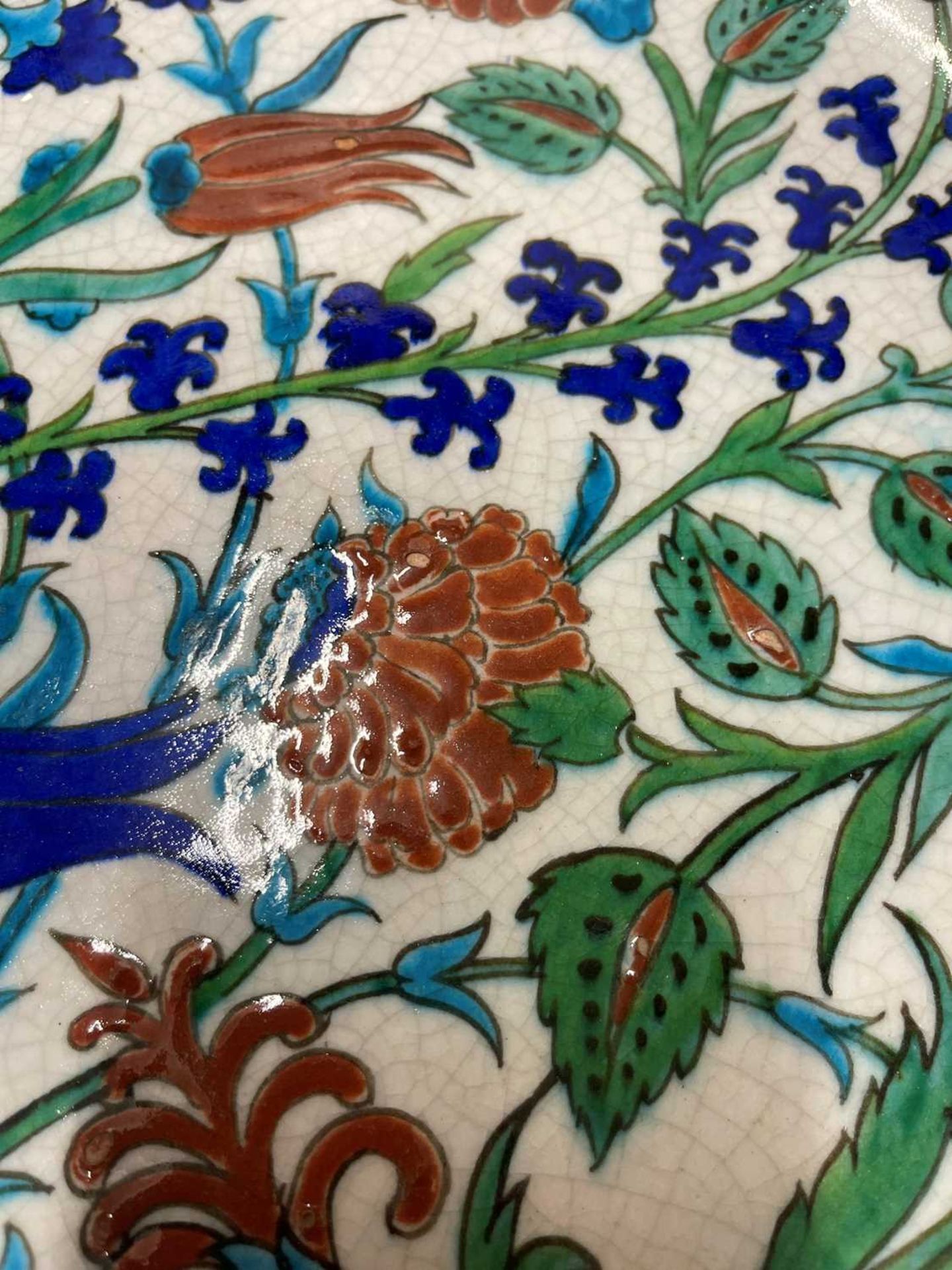 An Iznik-style pottery charger by Théodore Deck, - Image 4 of 8