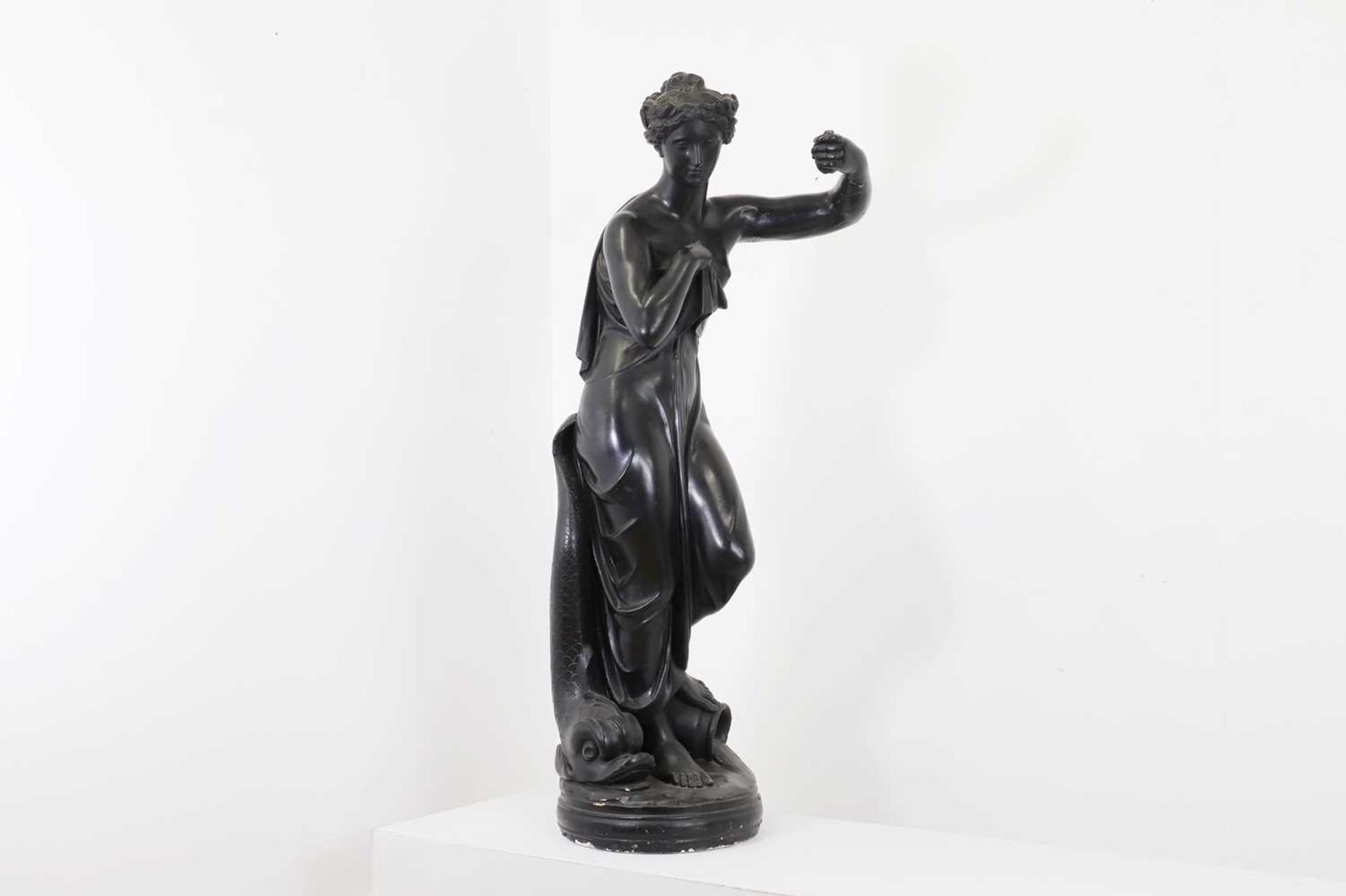 A Regency bronzed plaster figural lamp support by Humphrey Hopper, - Image 4 of 6