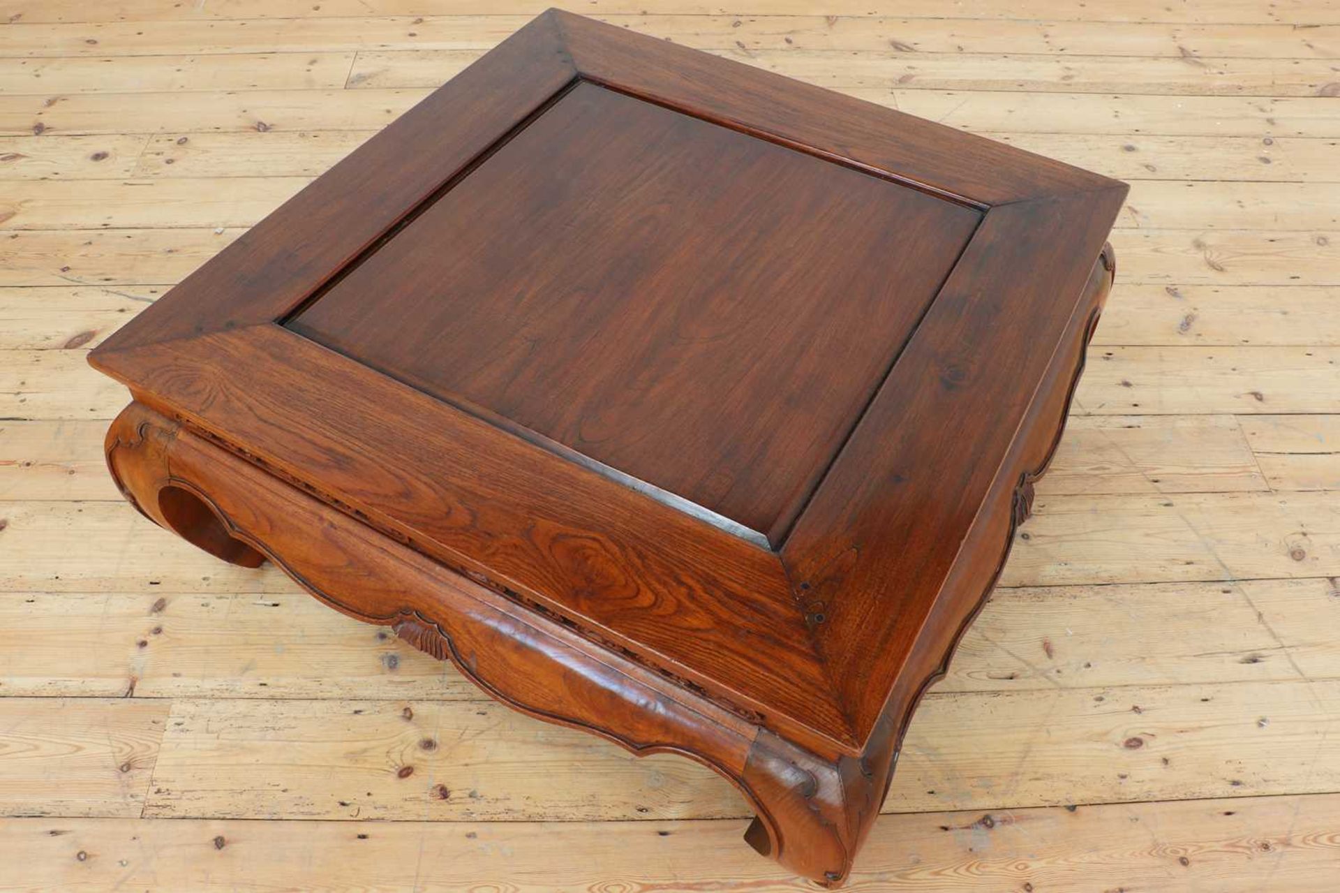 An elm low coffee table in the Chinese style, - Image 4 of 4