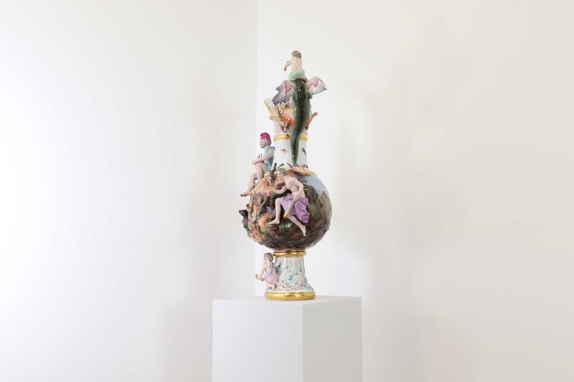 A Meissen porcelain ewer, emblematic of fire, - Bild 4 aus 28