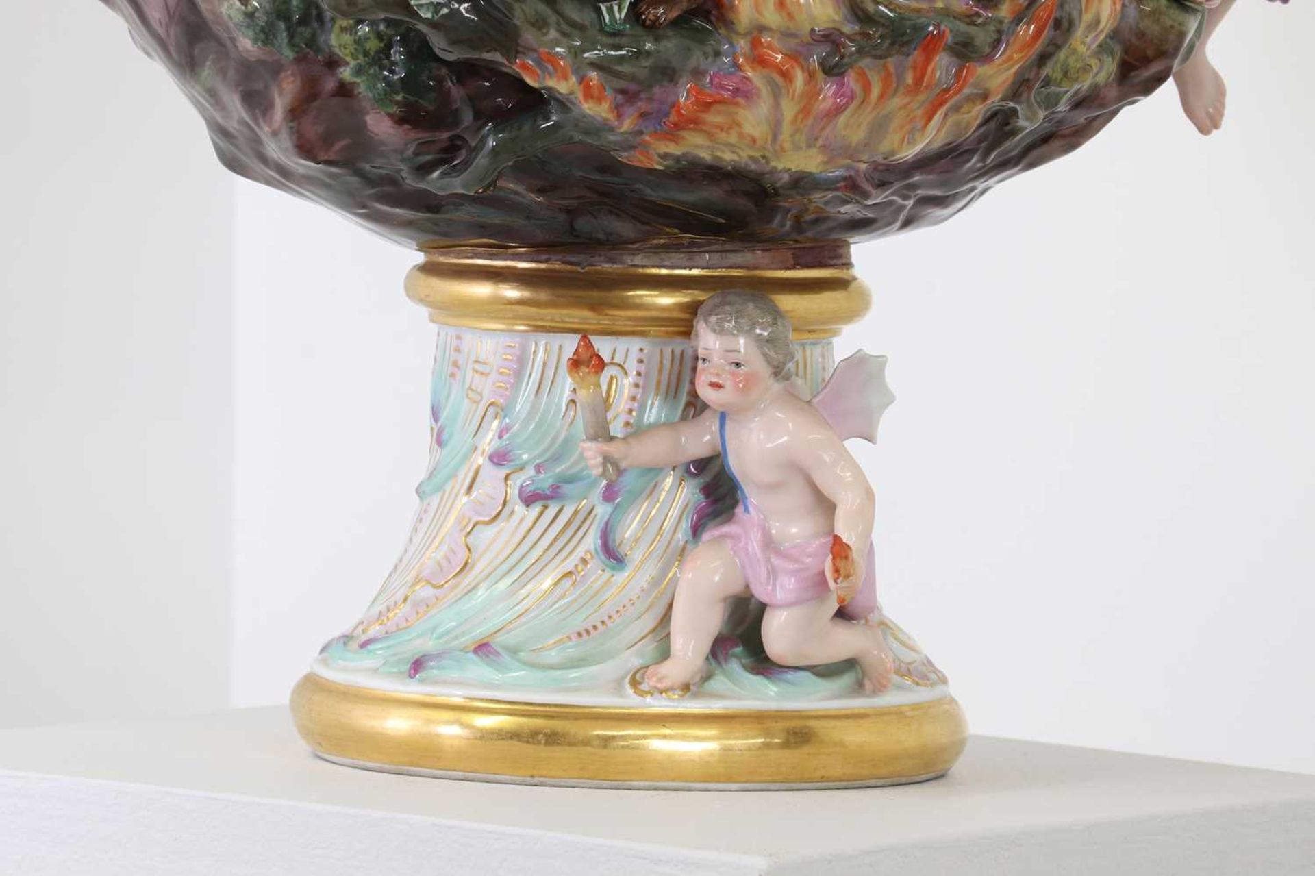 A Meissen porcelain ewer, emblematic of fire, - Bild 10 aus 28