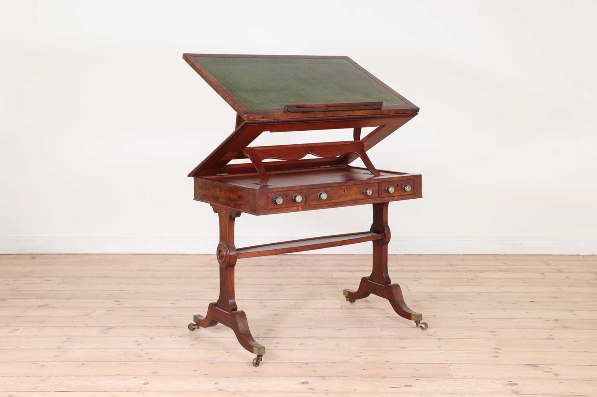 A Regency mahogany architect's table,