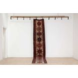 A Persian Heriz wool runner,