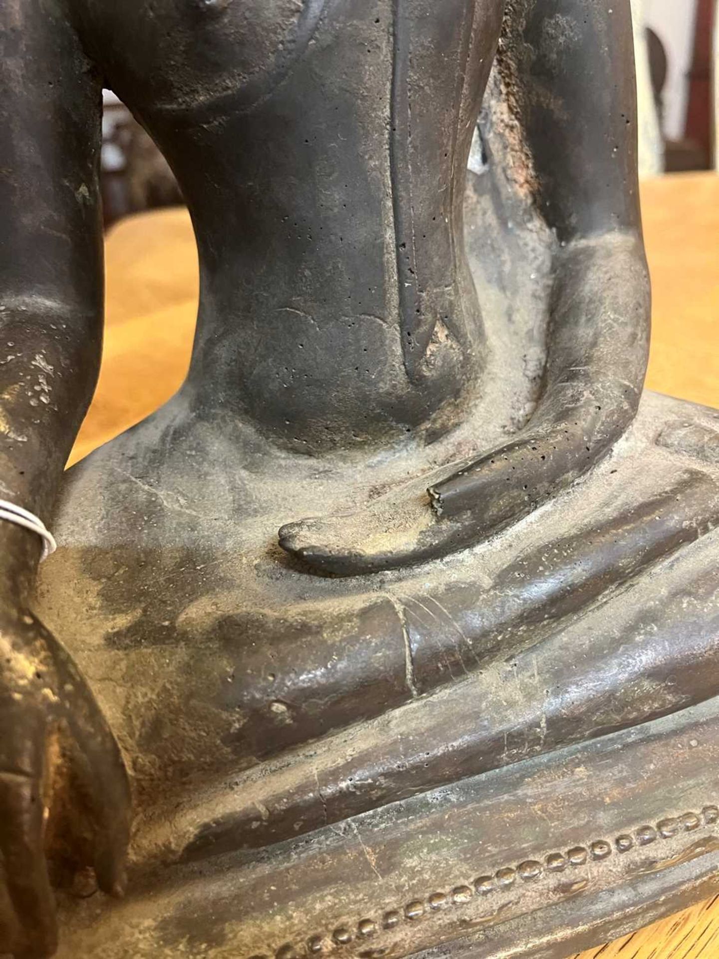 A bronze Sukhothai-style figure of Buddha Shakyamuni, - Image 8 of 18