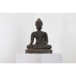 A bronze Sukhothai-style figure of Buddha Shakyamuni,