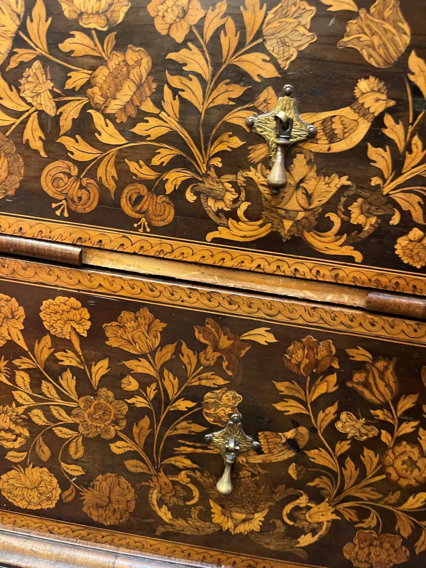 A William and Mary walnut and marquetry chest of drawers, - Image 30 of 74