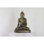 A bronze figure of Buddha,