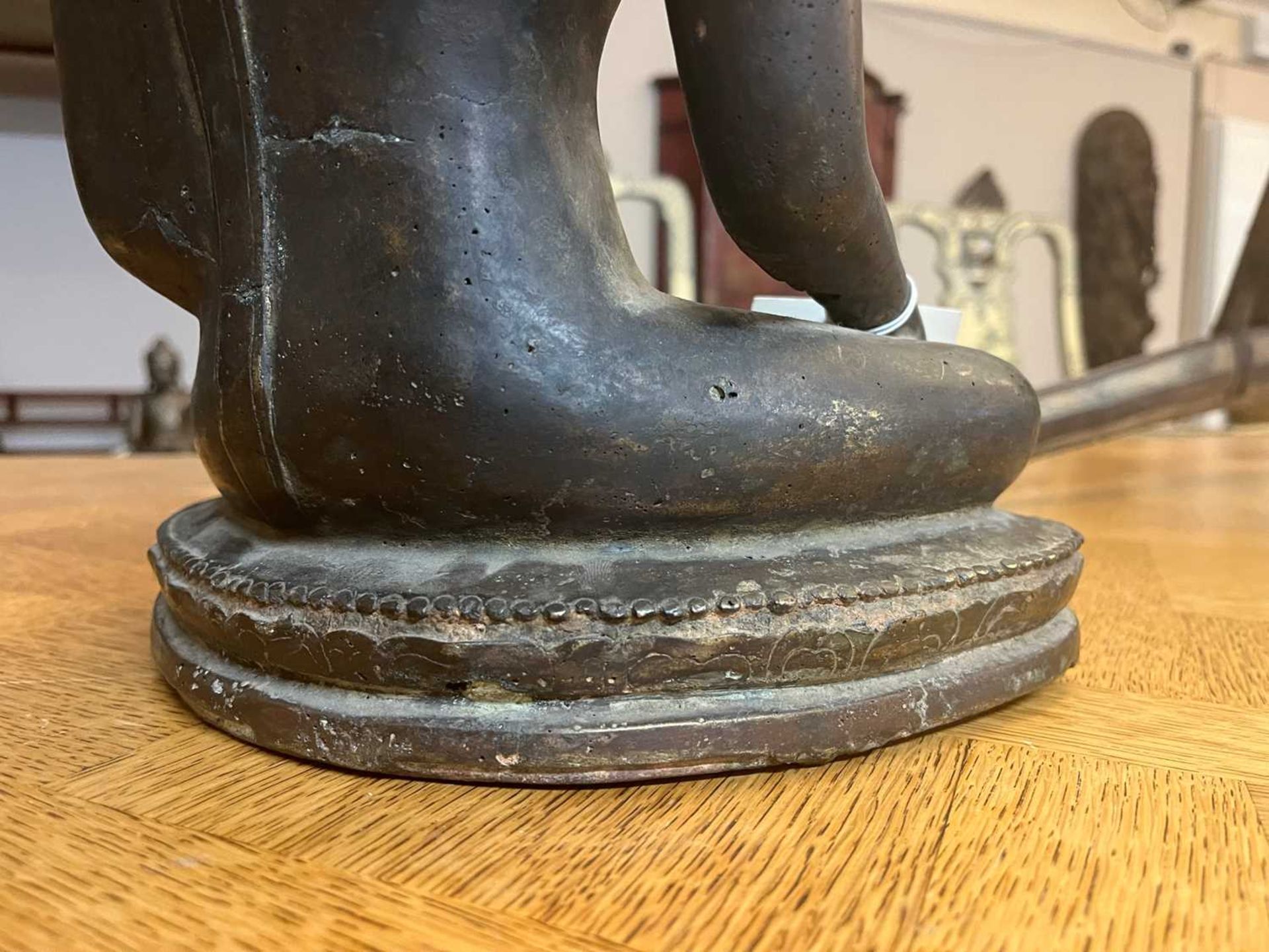 A bronze Sukhothai-style figure of Buddha Shakyamuni, - Image 13 of 18