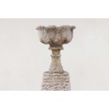 A Victorian composition stone planter attributed to Austin & Seeley,