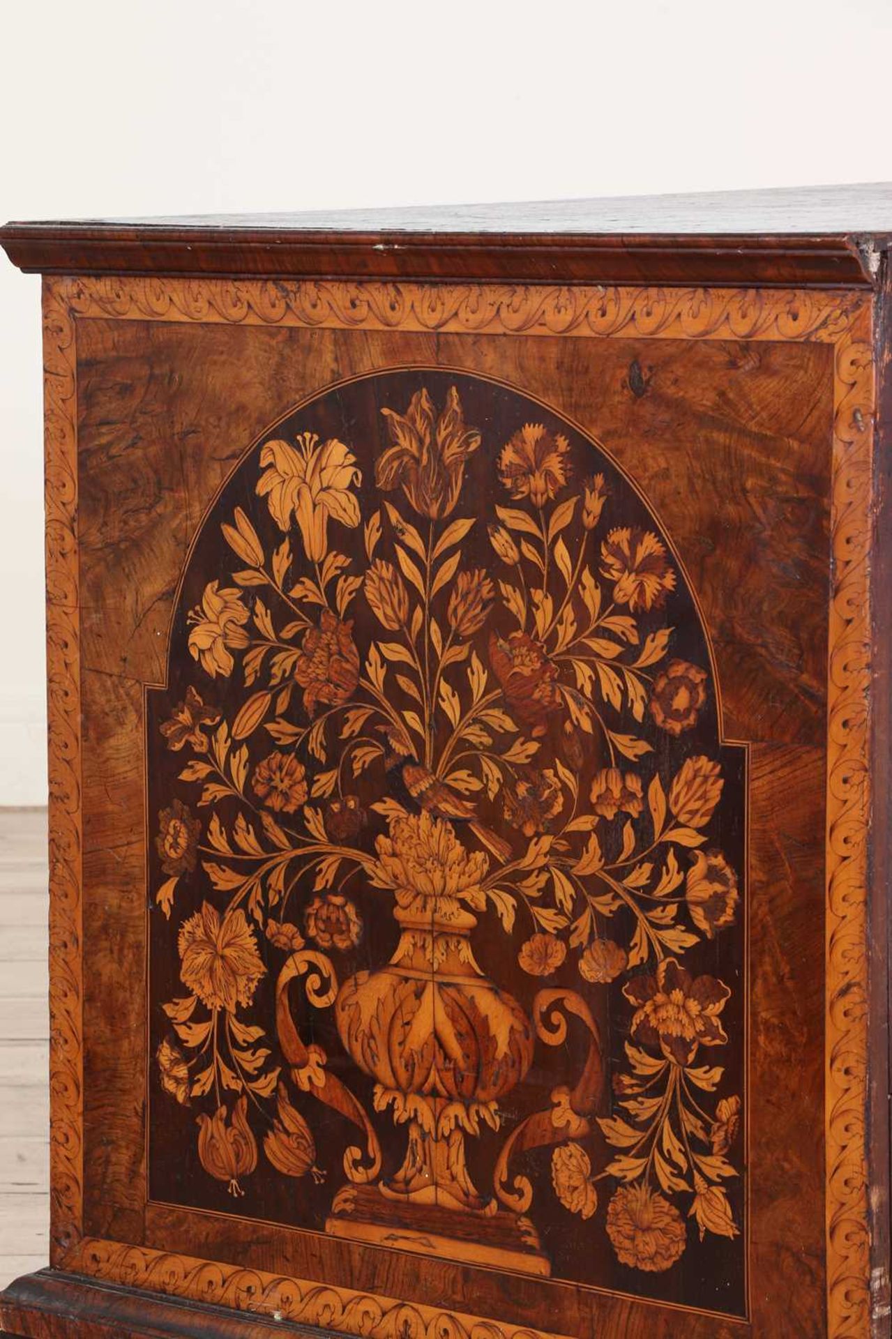 A William and Mary walnut and marquetry chest of drawers, - Image 9 of 74