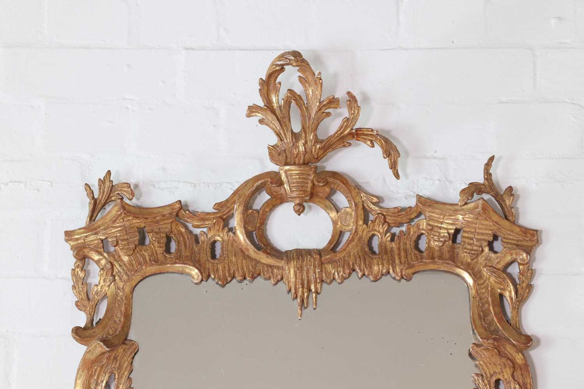 A giltwood pier mirror, - Image 2 of 30
