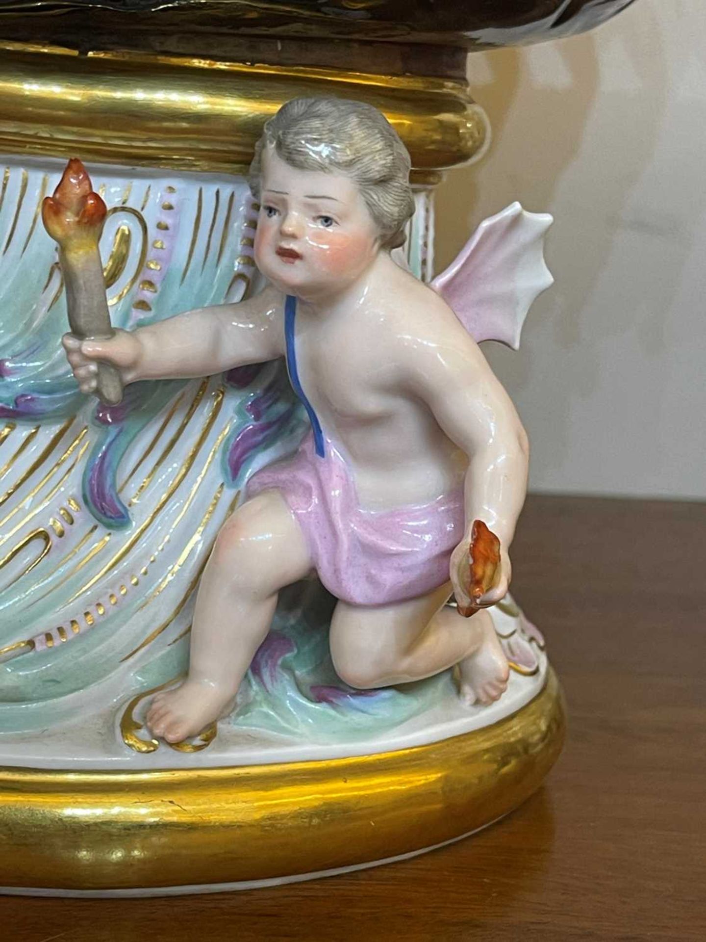A Meissen porcelain ewer, emblematic of fire, - Bild 15 aus 28