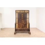 An elm and bamboo screen,