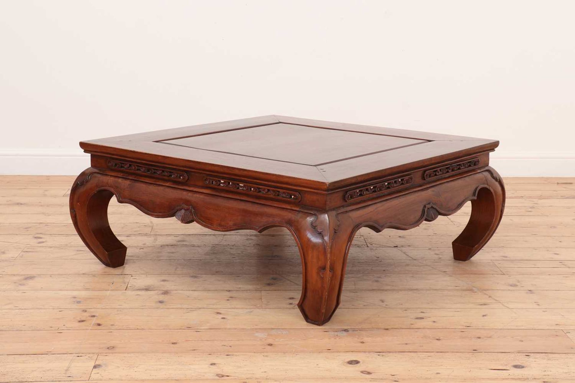 An elm low coffee table in the Chinese style, - Image 3 of 4