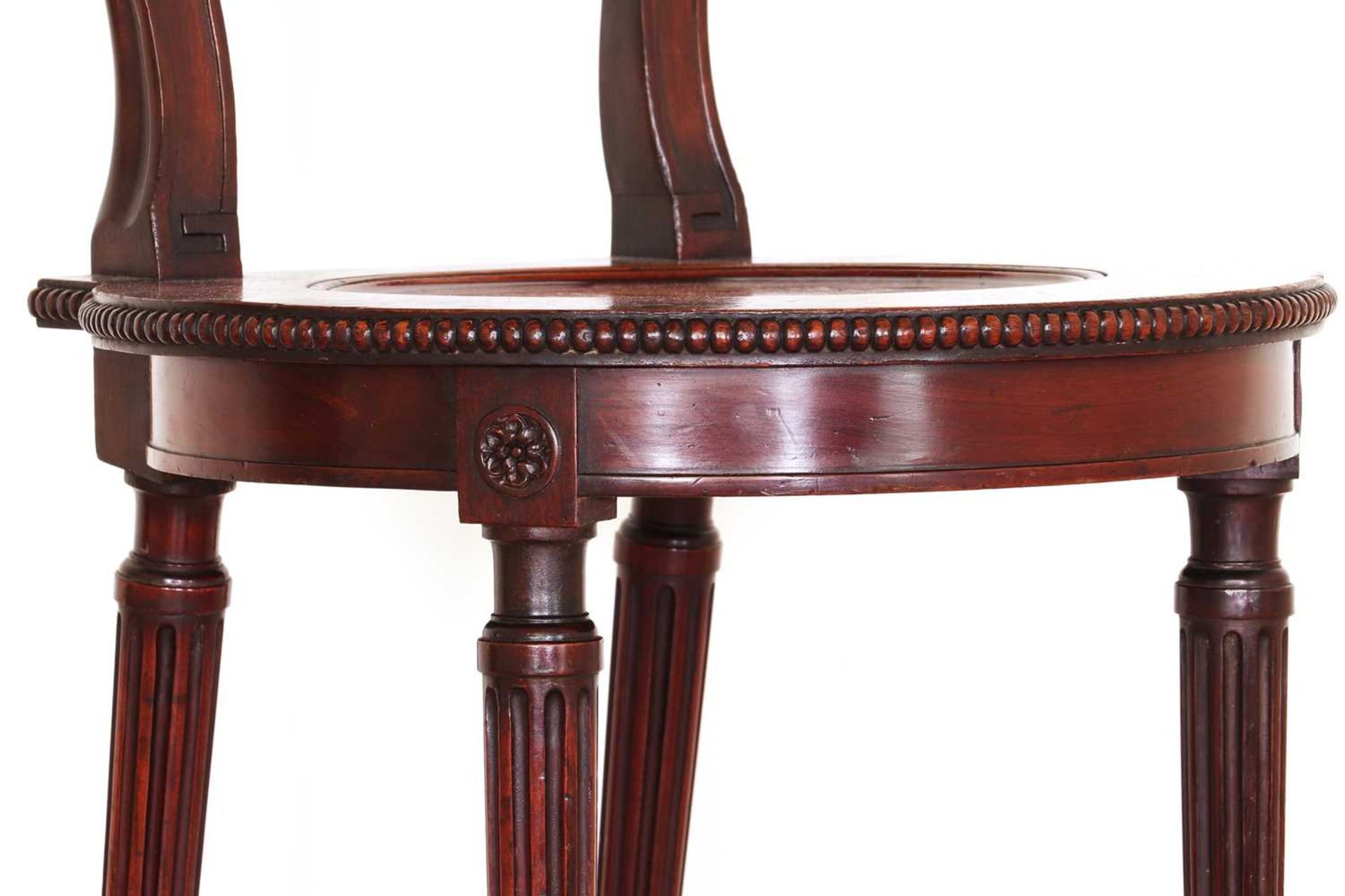 A George III mahogany hall chair by Thomas Chippendale, - Image 9 of 46