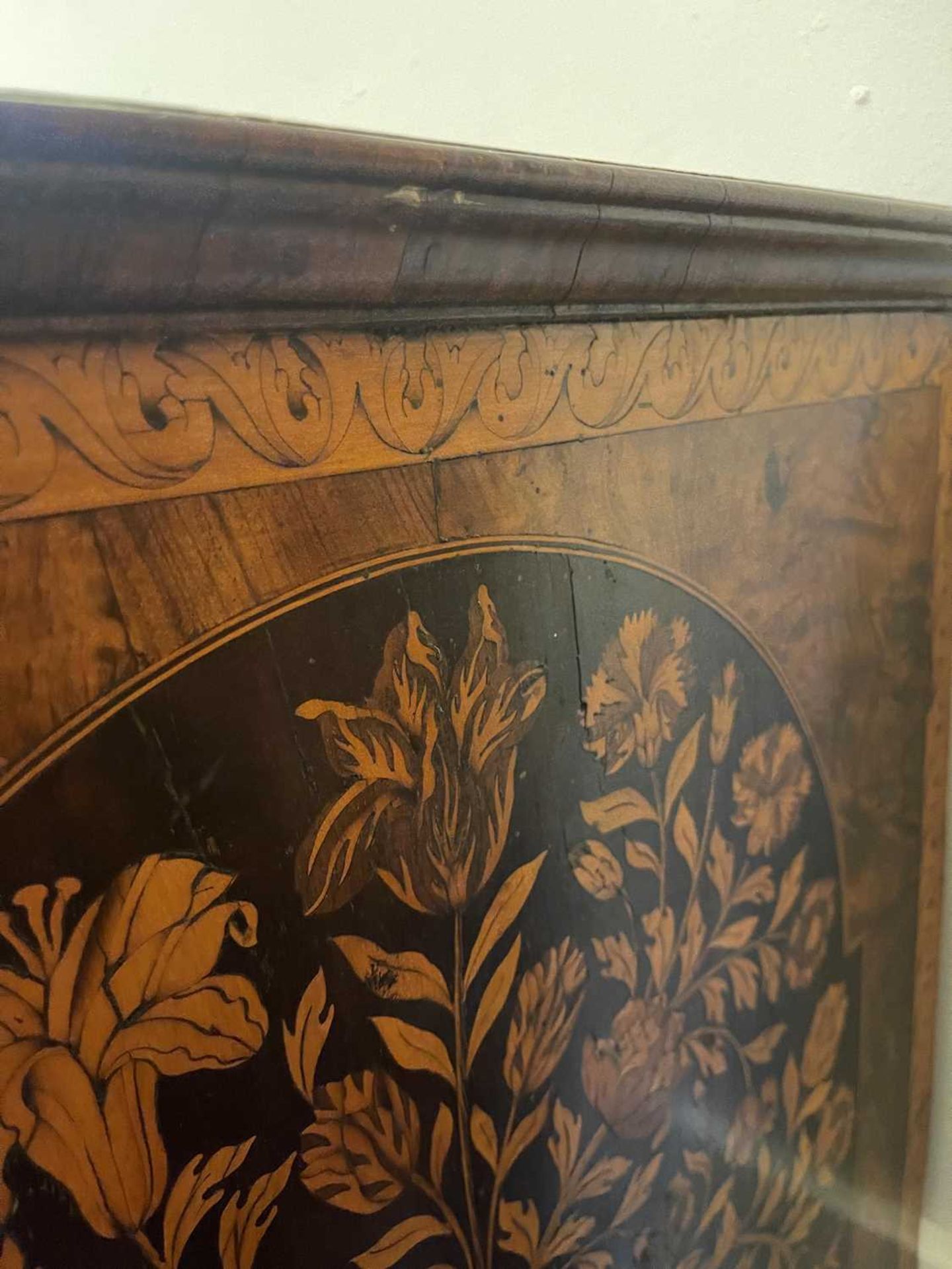 A William and Mary walnut and marquetry chest of drawers, - Image 70 of 74