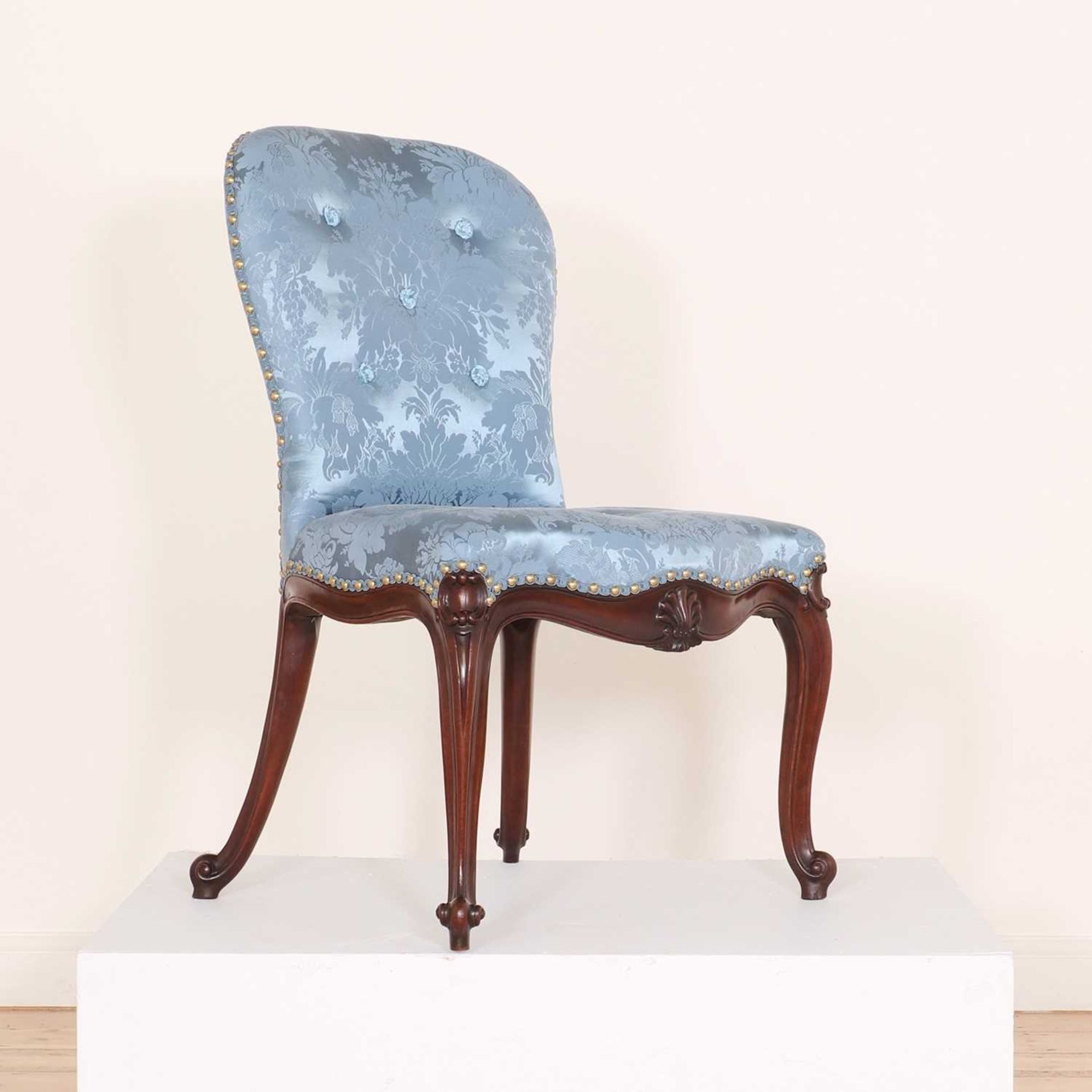 A George III mahogany side chair attributed to Thomas Chippendale