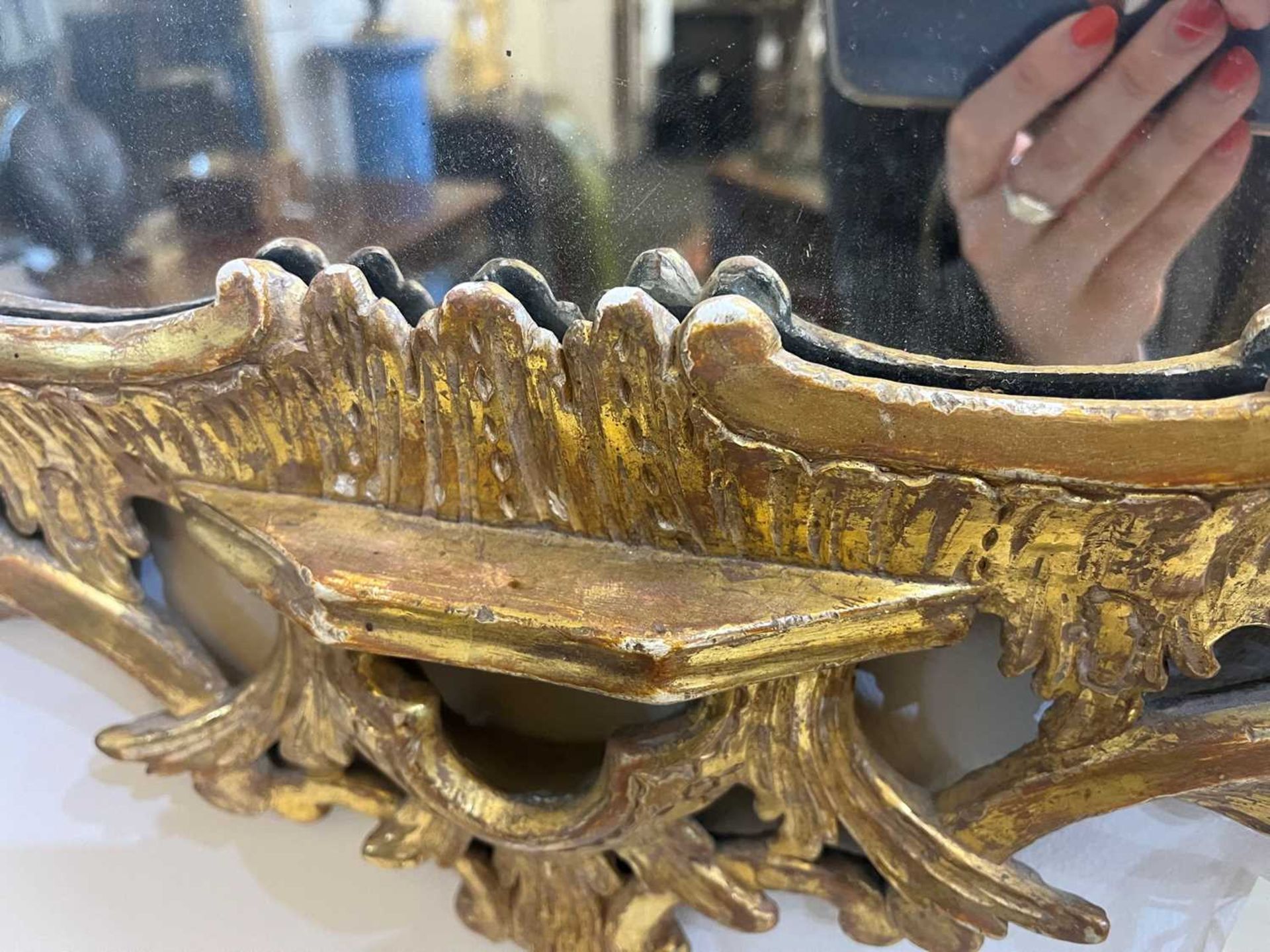 A giltwood pier mirror, - Image 9 of 30