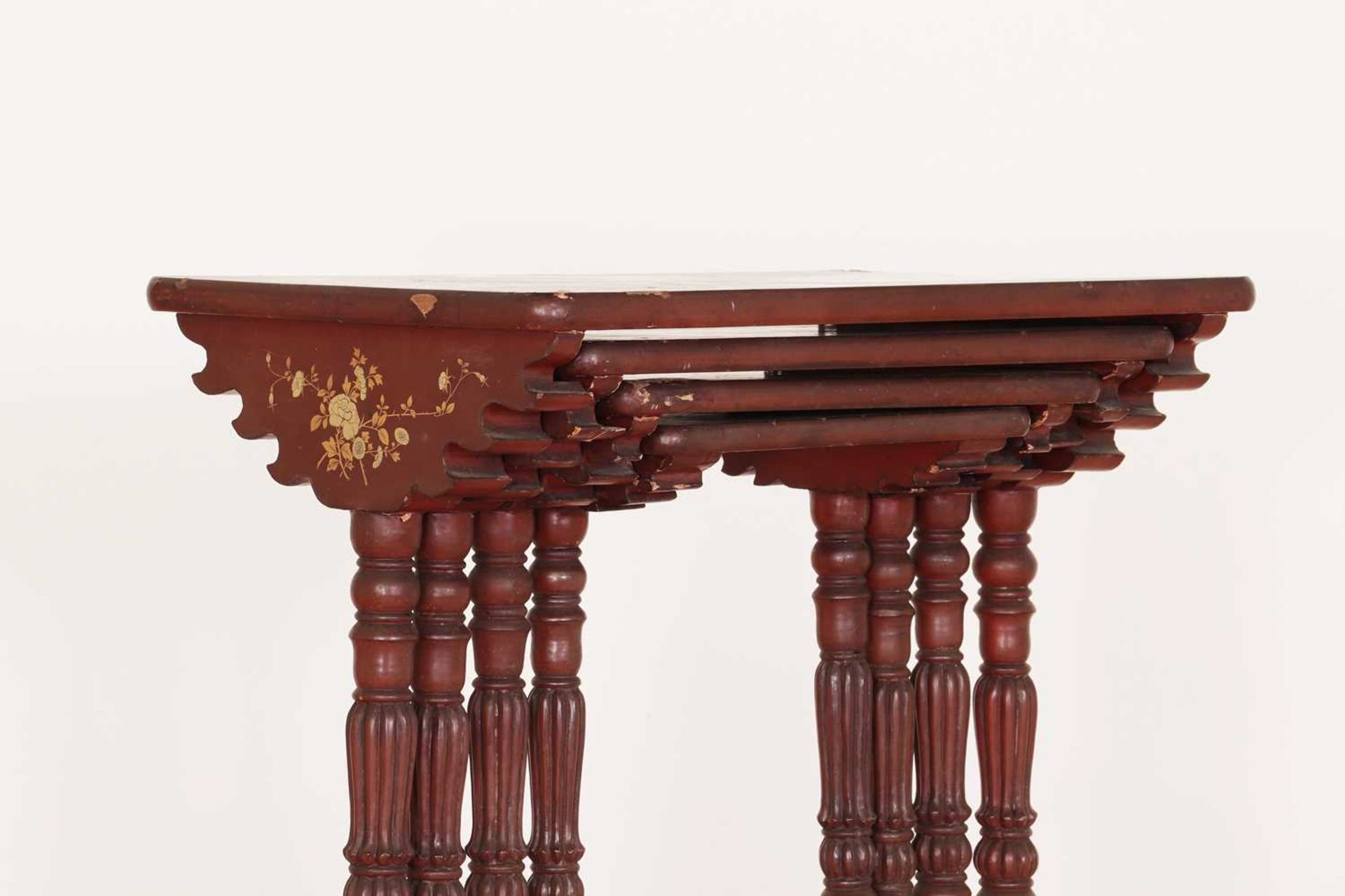 A quartetto nest of lacquered tables, - Image 5 of 11