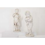 A pair of allegorical figures of putti,