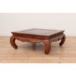 An elm low coffee table in the Chinese style,