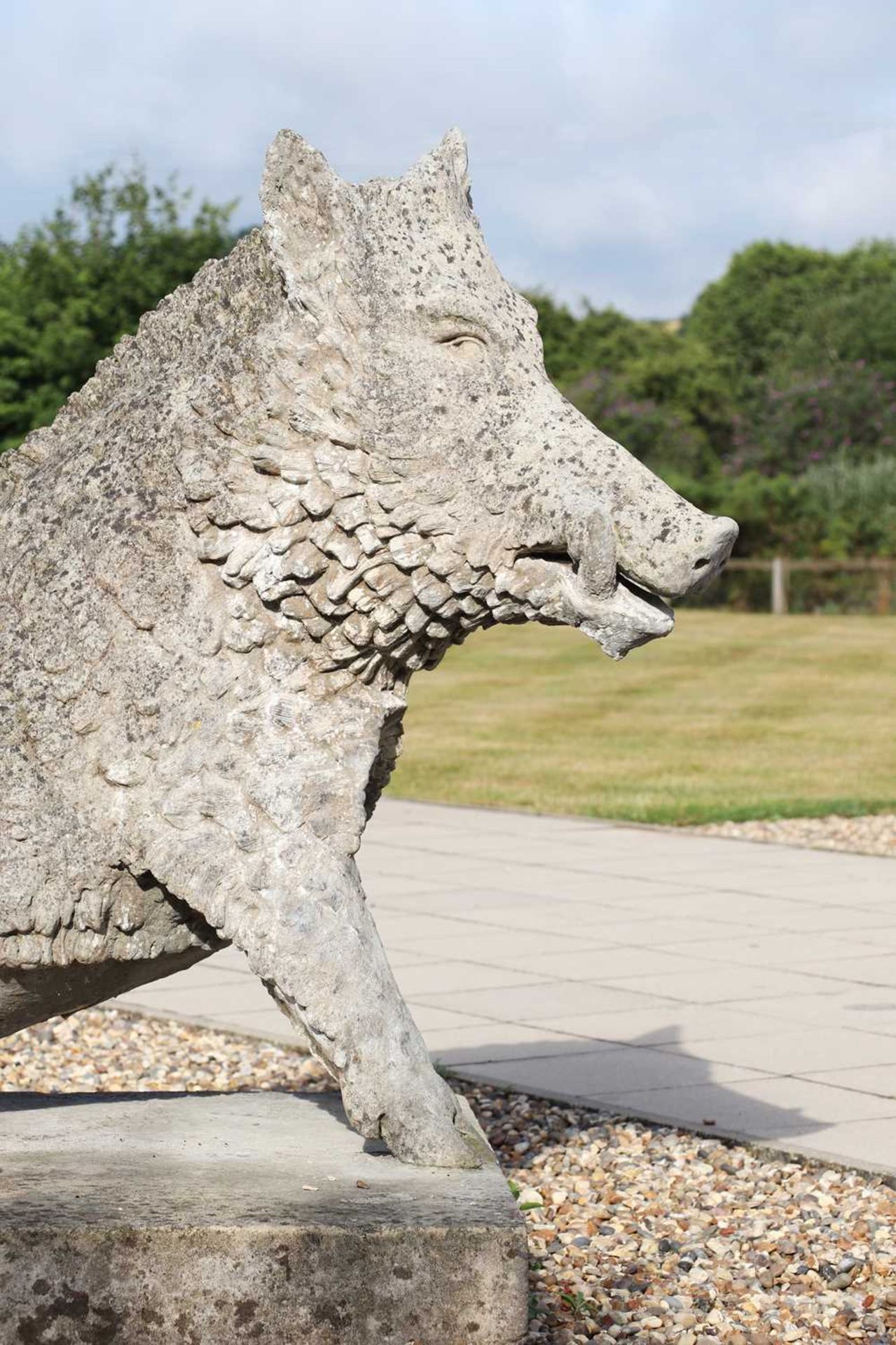 A Victorian composite stone model of the Uffizi Boar, called 'Il Porcellino', - Bild 2 aus 16