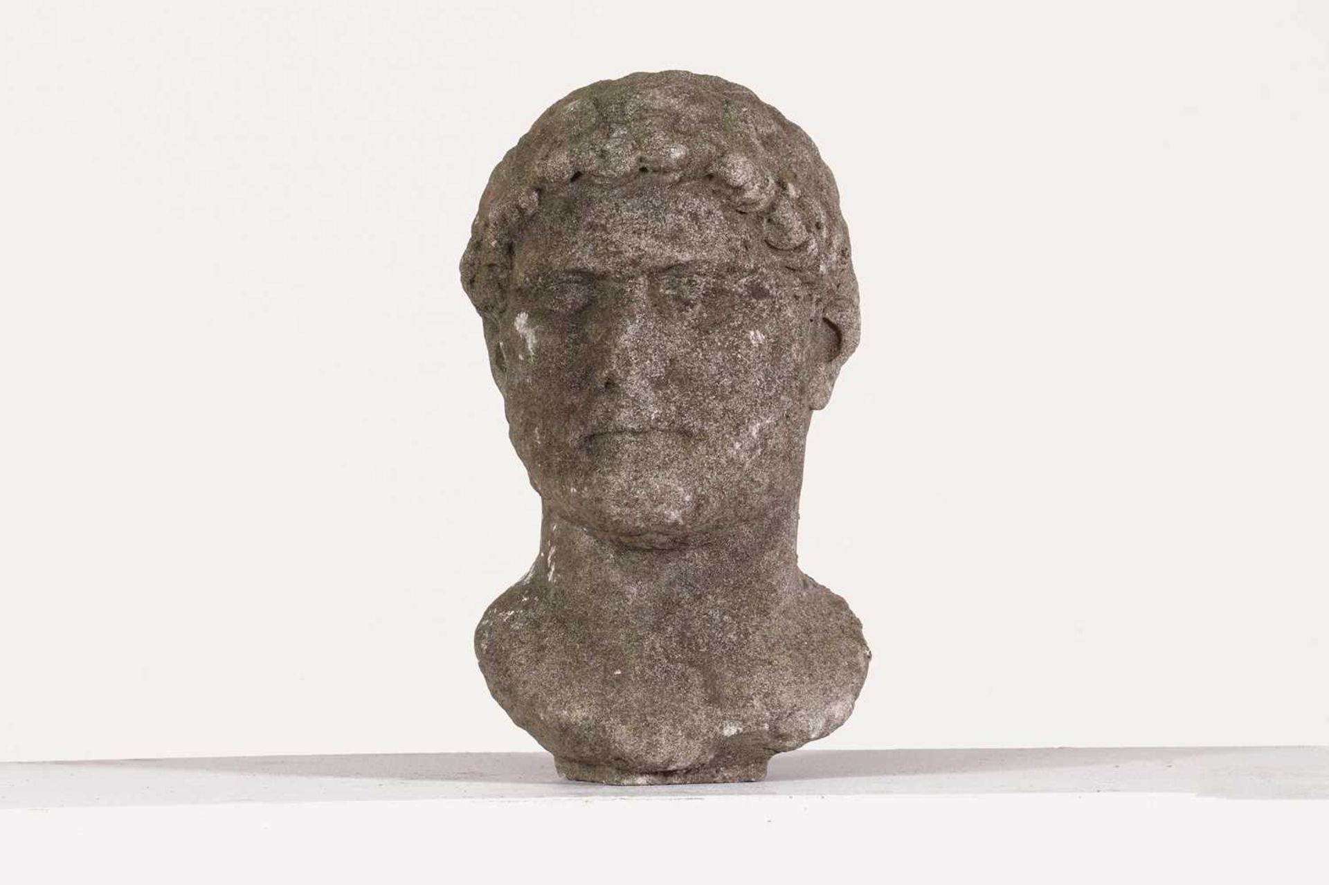 A composite stone bust after the antique, - Image 2 of 17