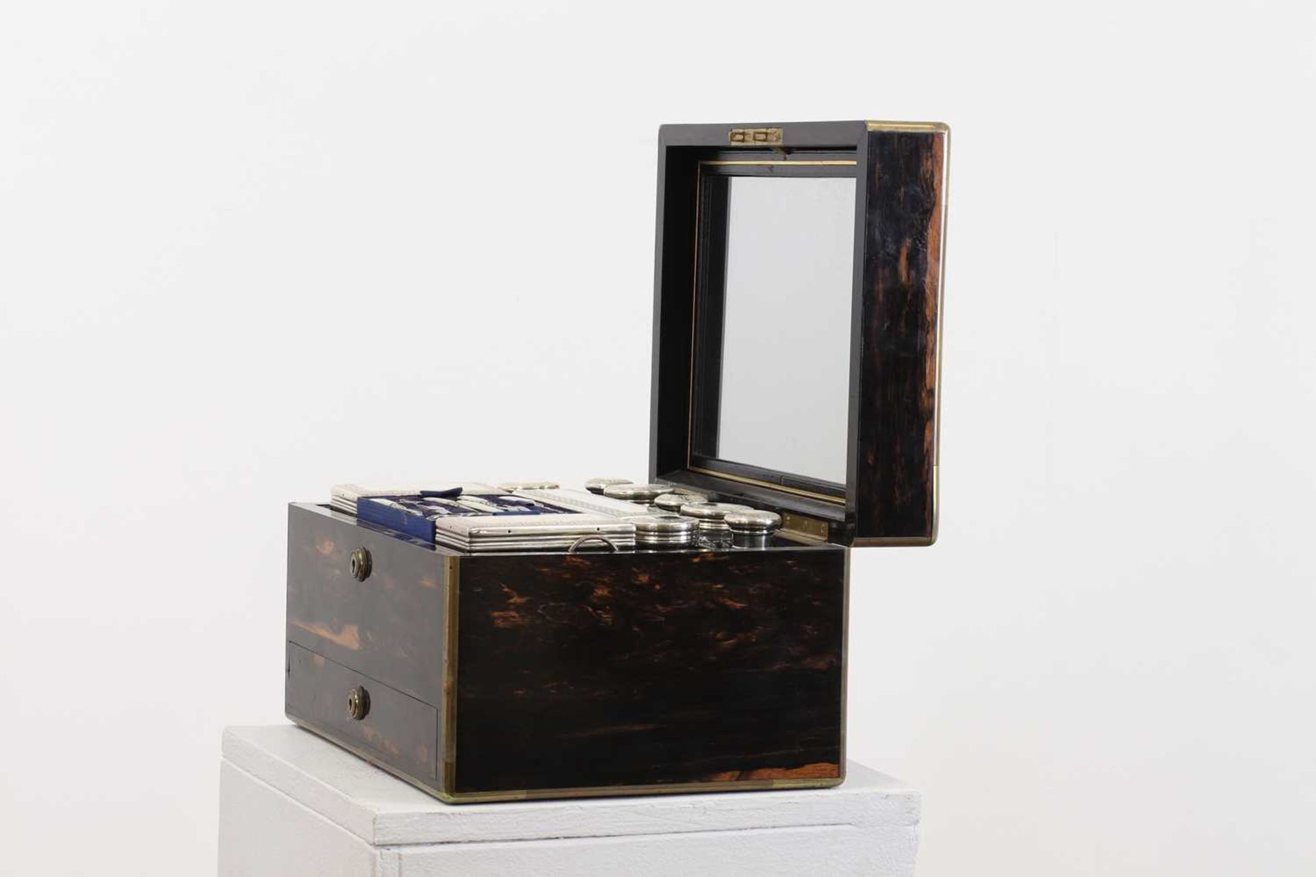 A Victorian coromandel dressing box, - Image 2 of 19