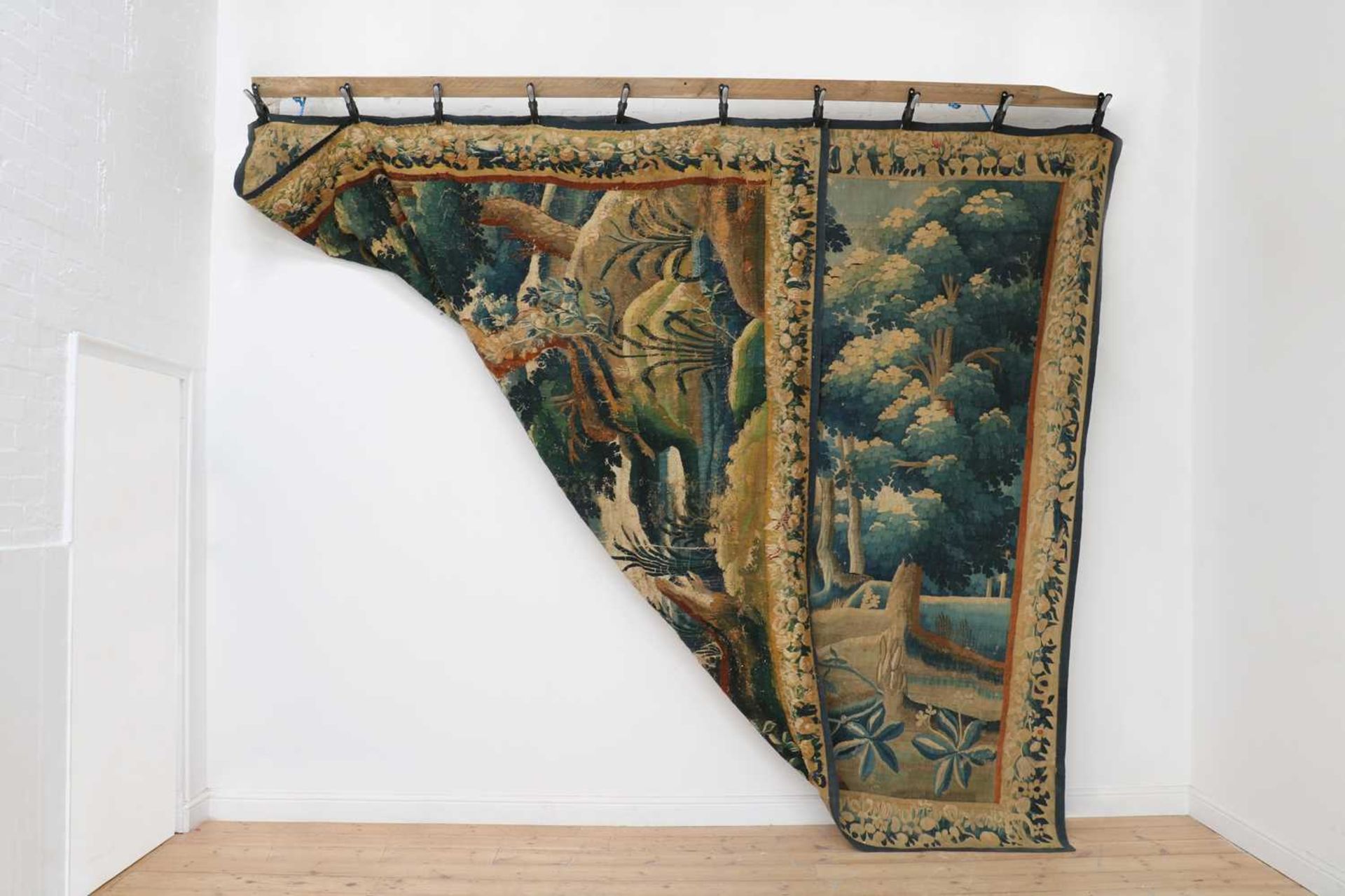 A Flemish Oudenaarde verdure tapestry, - Image 2 of 17